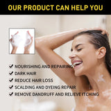 Shampoo EELHOE 3 em 1 para Tingir Cabelos de Preto: Crescimento, Limpeza, Escurecimento e Nutrição Profunda – Fórmula Natural, Orgânica e à Base de Ervas