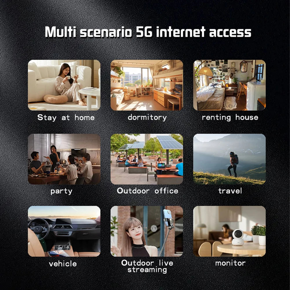 5G WiFi 6 Mobile Hotspot Router with SIM Card Slot Portable WiFi Device Pocket Mobile Hotspot for Home Office Travel
