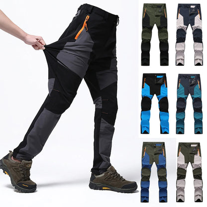 Pantalones de senderismo casuales para las 4 estaciones, pantalones de pesca abrigados para hombres, pantalones tácticos impermeables para deportes al aire libre, pantalones de trekking de montaña