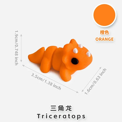 10/50pcs 3D Printed Simulation Toys Mini Animal Model Home Ornament  Cartoon Figure Birthday Gift Sets Decompression Kid Toy