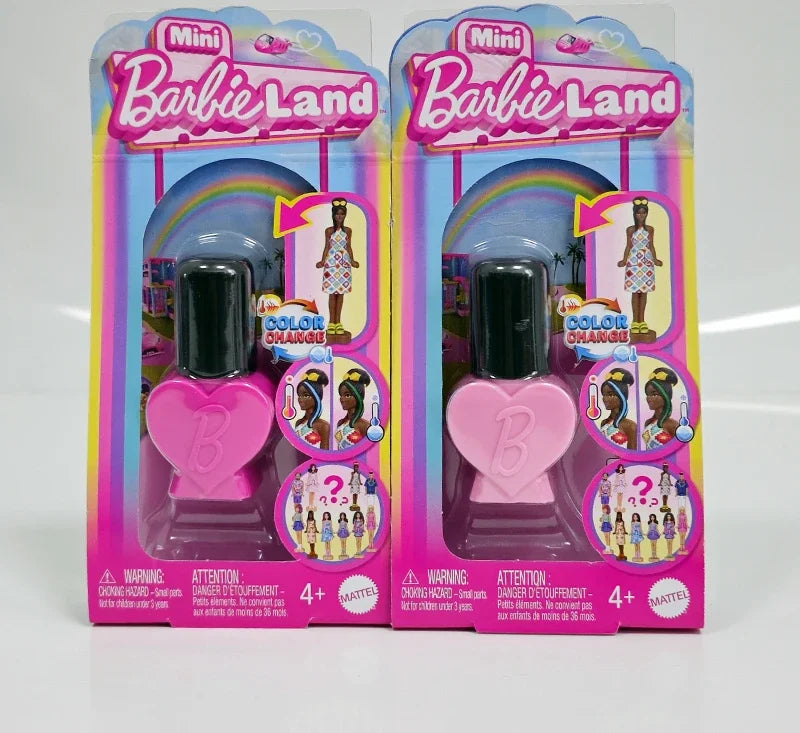Barbie Color Reveal Mini Fashion Doll with Nail Polish Shell Accessories and Changeable Outfits Micro Dolls Toys Gift for Girls