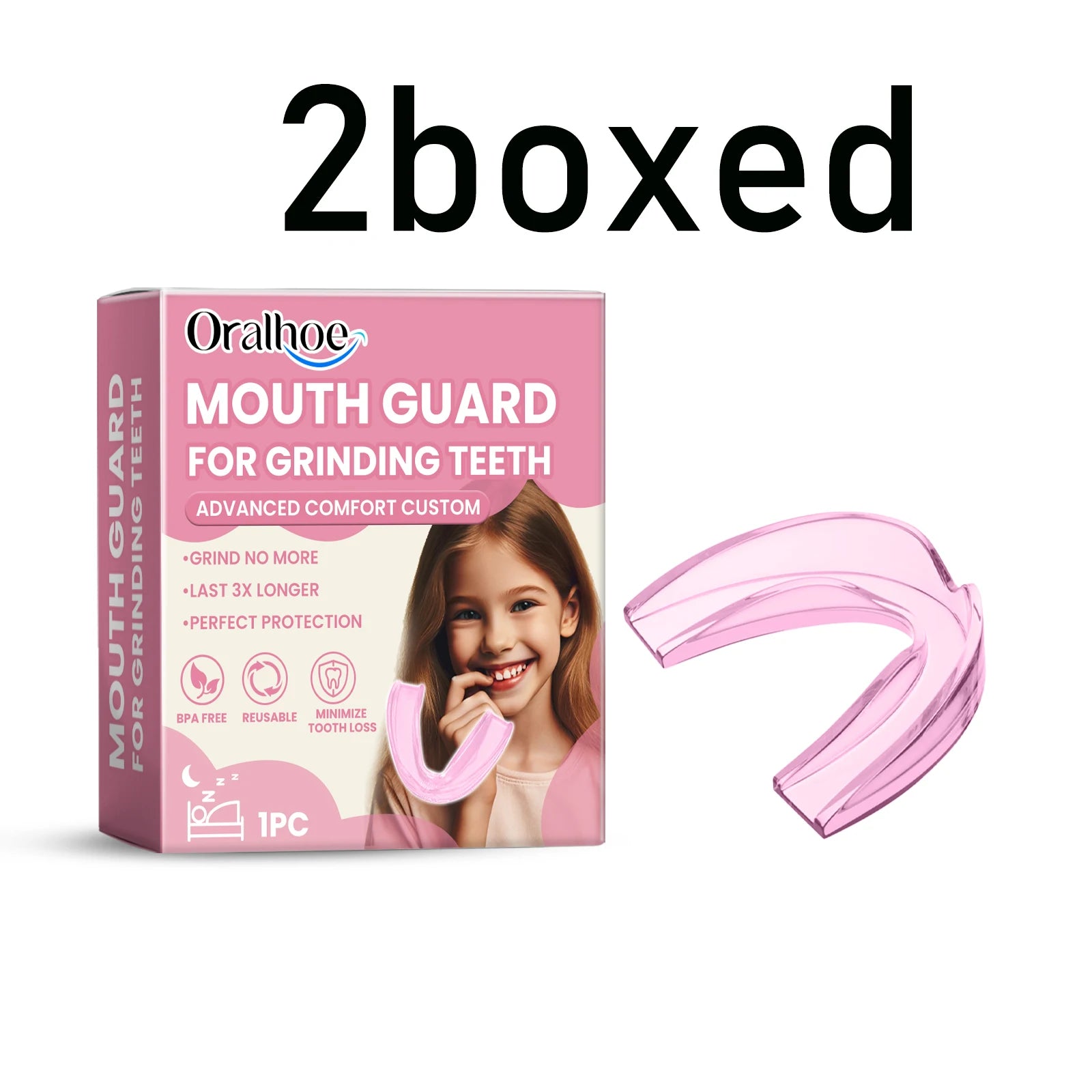 Silicone Mouth Guard: Nighttime Anti-Biting and Anti-Grinding Teeth Protector for Children's Dental Protection