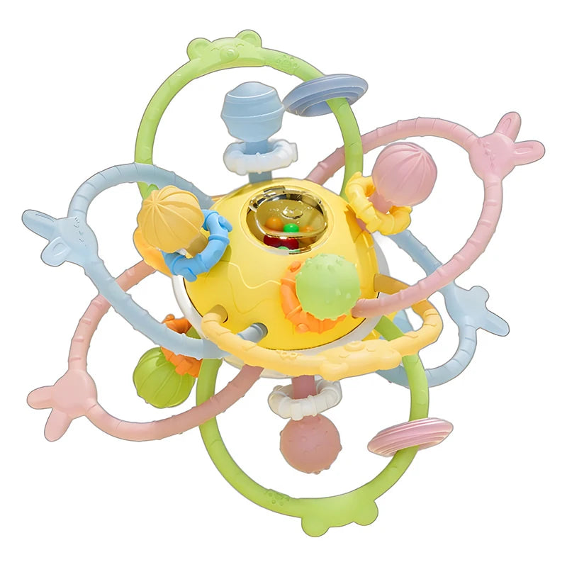 Baby Teething Toys Silicone Chew Teether Teethers for Babies Development Baby Rattle Newborn Infant Sensory Baby Toys 0-3-6-12 M