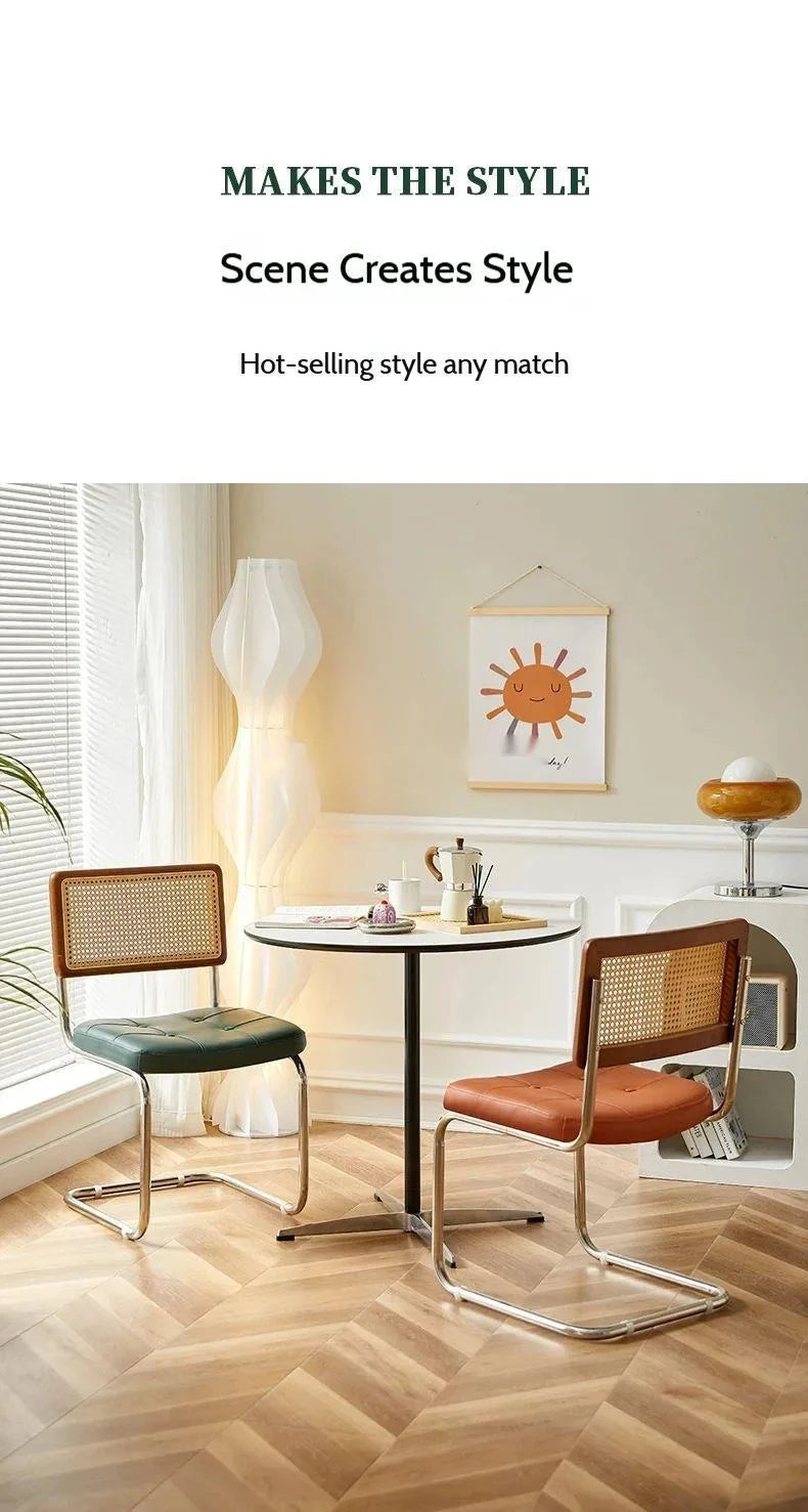 Kitchen Office Outdoor Dining Chairs Modern Luxury Salon Relax Cesca Chair Restaurant INS Sillas Para Comedor Furniture WK50DC