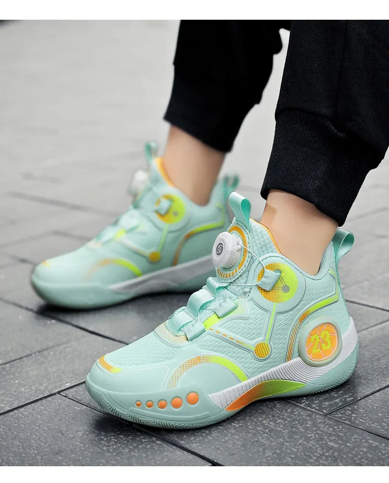 High Designer Basketball Shoes For Men Trend 2024 High Top Sneakers Brand Platform Non-slip Basketball Tennis Men Gym Shoes