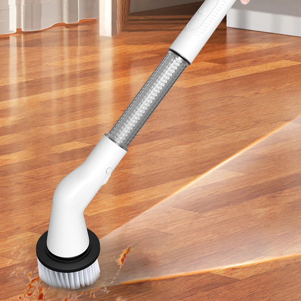 Cepillo de limpieza eléctrico 5 en 1, multifuncional, inalámbrico, giratorio, para baño, cocina, ventanas e inodoro.