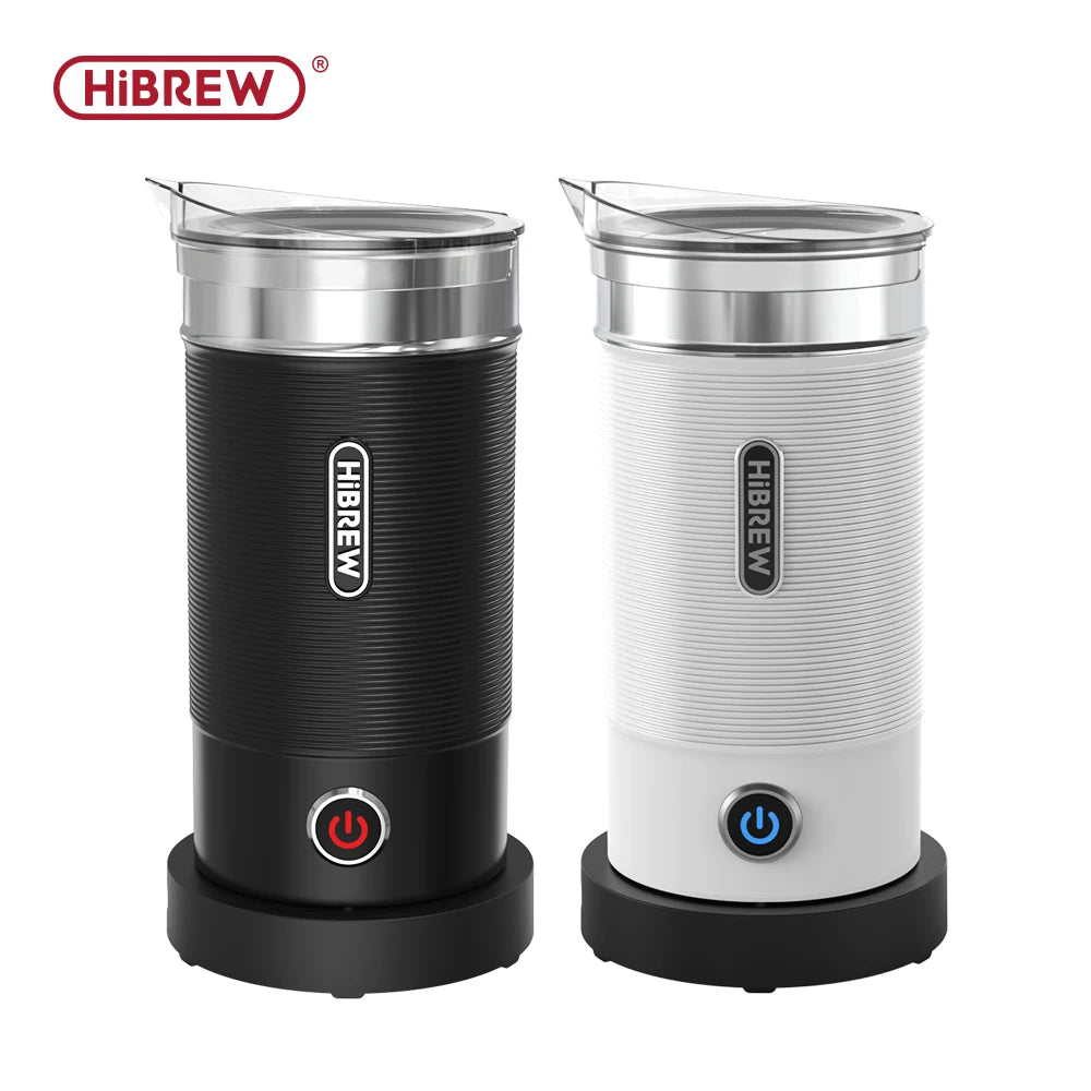 HiBREW Milk Frother Frothing Foamer Chocolate Mixer Cold/Hot Latte Cappuccino Fully Automatic Milk Warmer Cool Touch M1A