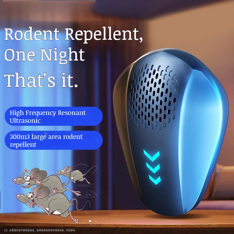 Repelente ultrasónico de ratas de alta potencia, repelente de mosquitos y serpientes para interiores.