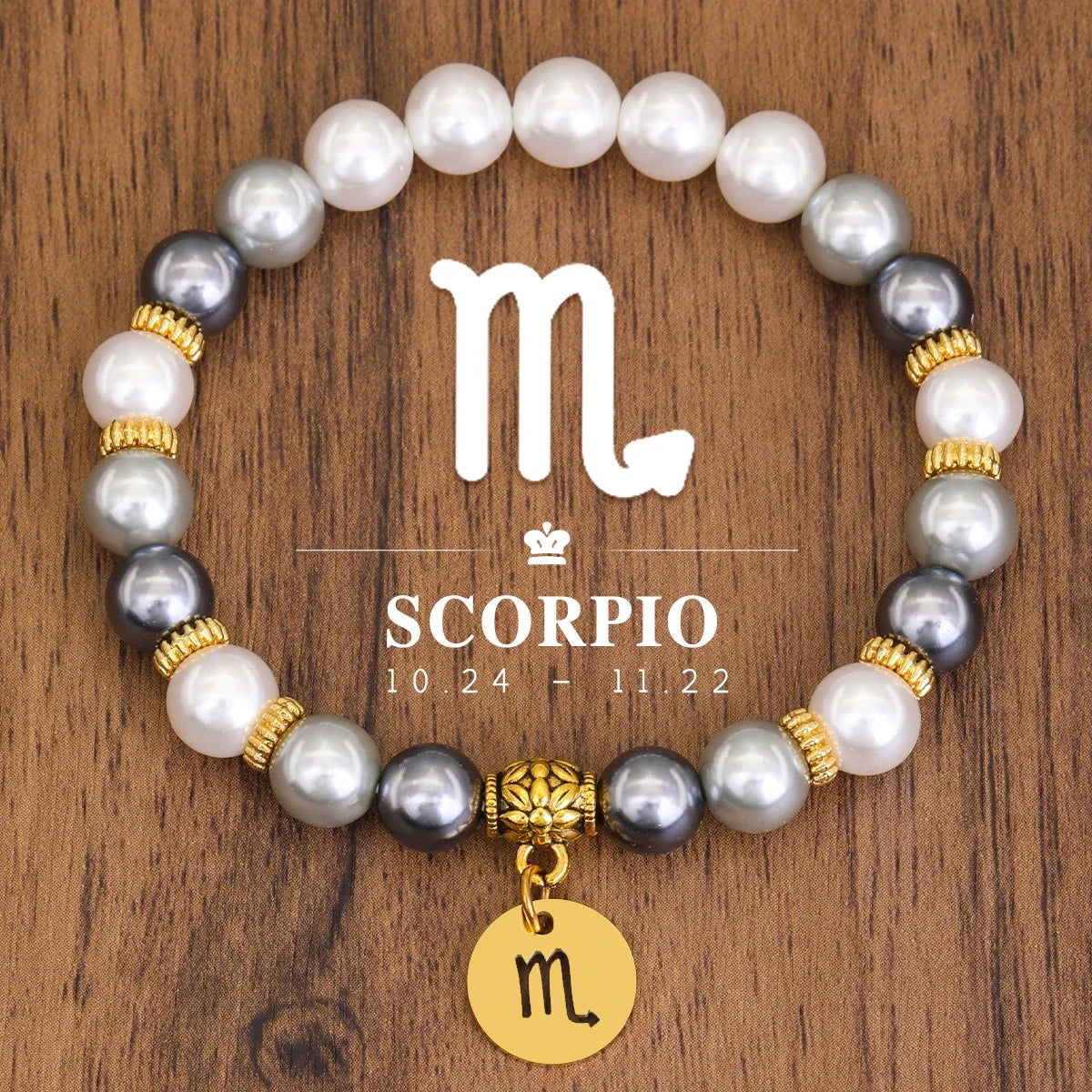 12 constelações pulseira de aço inoxidável pingente taurus capricórnio escorpião libra concha contas acessórios pulseira feminina presente