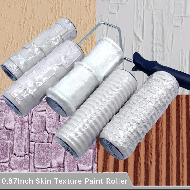 Decorative Paint Roller Patterned Painting Tool for Wall  Rubber Protection Stamp Polyurethane Textured Paint Pottery Wheel 2203