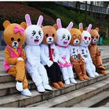 Brown Bear Mascot Costume Cartoon Characters Animal Carnival Activities Cosplay Identity V Cosplay