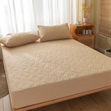 Waterproof Quilted Mattress Cover - Cotton Top, Antibacterial Fiber Fill, TPU Waterproof Layer - A-Class Health Standard