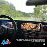 For Jeep Wrangler 2018-2022 Carplay LCD Instrument Panel Dual Screen Android Multimedia Video Player GPS Navigation Android Auto