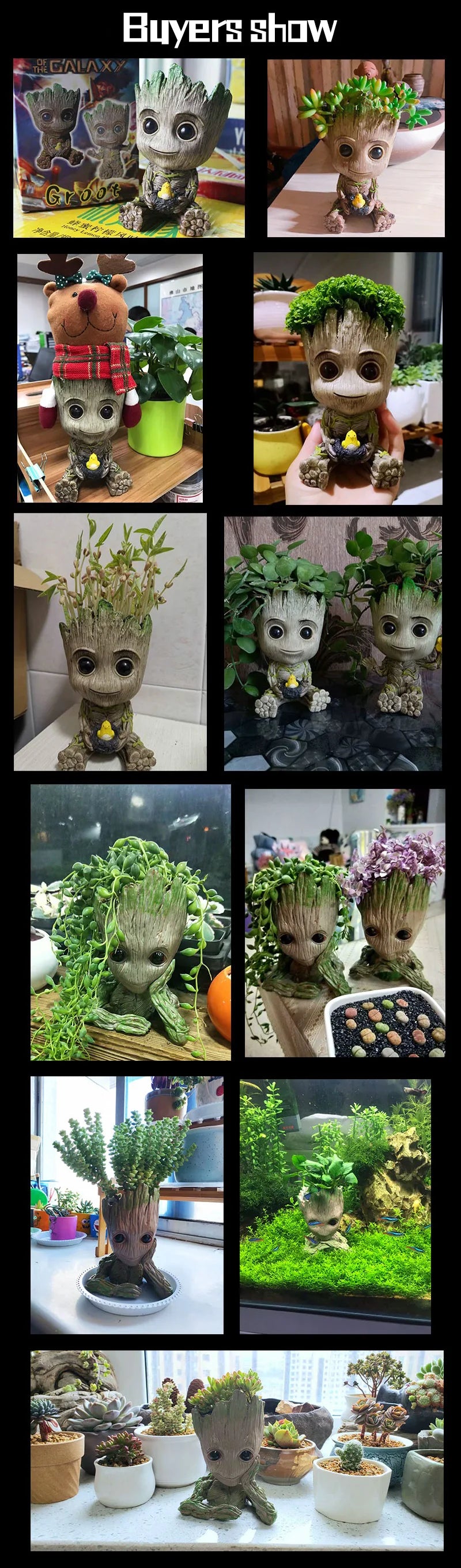 Home Decoration Crafts Miniature Model Office Desktop Display Cartoon Groot Figurines Handicrafts Decor Tree Man Ornament 5CM