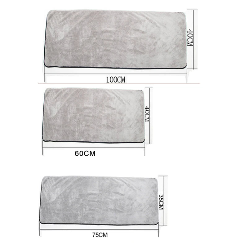 Toalla de microfibra para lavado de autos SEAMETAL, súper absorbente, para limpieza y secado de autos, paños multifuncionales para accesorios de lavado de autos.