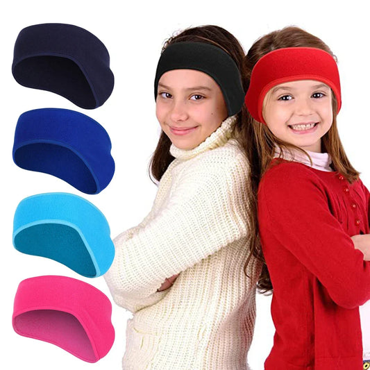 1 Pcs Winter Fleece Earmuffs Childrens Cold Weather Keep Ear Warmer Cover Ski Kids Outdoor Running Ear Muff Headband Hair Band