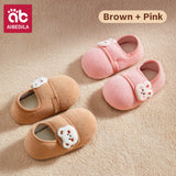 AIBEDILA Toddler Walking Shoes Warm Soft Baby Booties Infant Boys Girls Non-slip Floor Socks Baby Velcro Shoes Winter 0-4T
