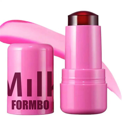 Lápiz labial 3 en 1 con leche, rubor en barra, colorete, agua refrescante, larga duración, acuarela, maquillaje mate multiusos.