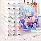 9pcs/Box MIX Color Acrylic Markers Set Kids Gift Art Rock Painting Pens Graffiti For Stone Glass Book Shoes DIY Craft Supplies