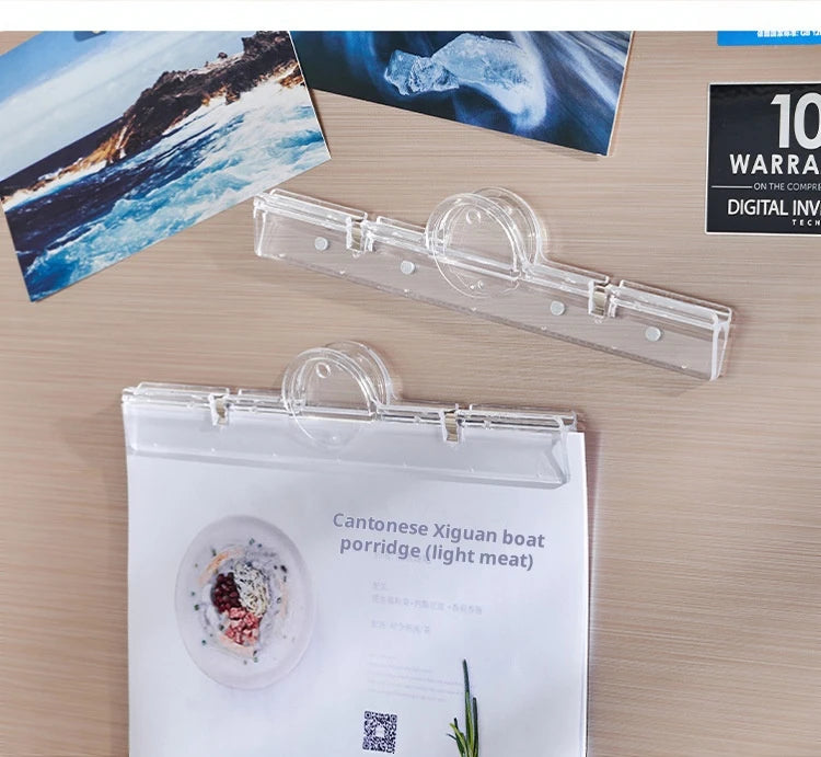 Magnetic Transparent File Folders Strong Suction Not Easy To Fall Off Multifunctional Office Supplies File Folders