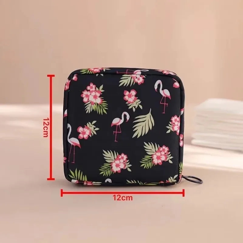 Women Girls Tampon Storage Bag Cosmetic Bag Organizer Bag Organizer Case Sanitary Pad Pouch Napkin Cosmetic Bags Tampon Holder