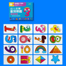 Montessori Cards Educational Toys for Children Learning Educational Puzzles Develop Cognitive Games for Babies Kids Baby Novel