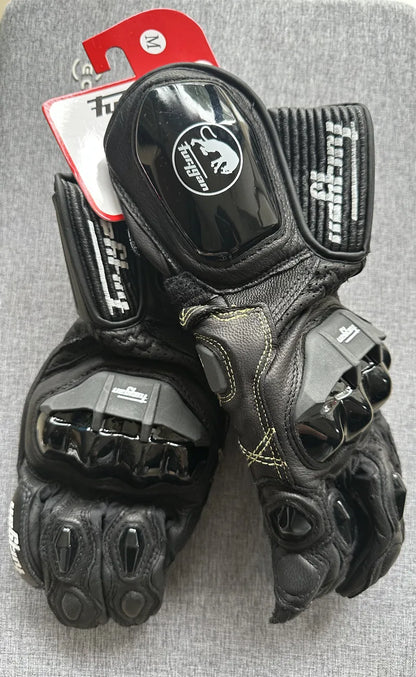 Genuine Leather Motorcycle Gloves Men's Windproof Outdoor Riding Motocross Gloves Touch screen Motociclismo Protective Equipment