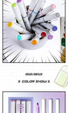 4 Colors/box Kawaii Glitter Highlighter Pen Pastel Fine Pastel Highlighter Marker Scrapbook Painted Stationery School Supplies
