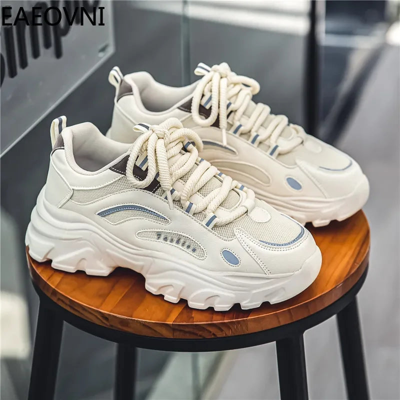 Zapatillas deportivas casuales para hombre, modernas, combinables, resistentes, fáciles de limpiar, EAEOVNI
