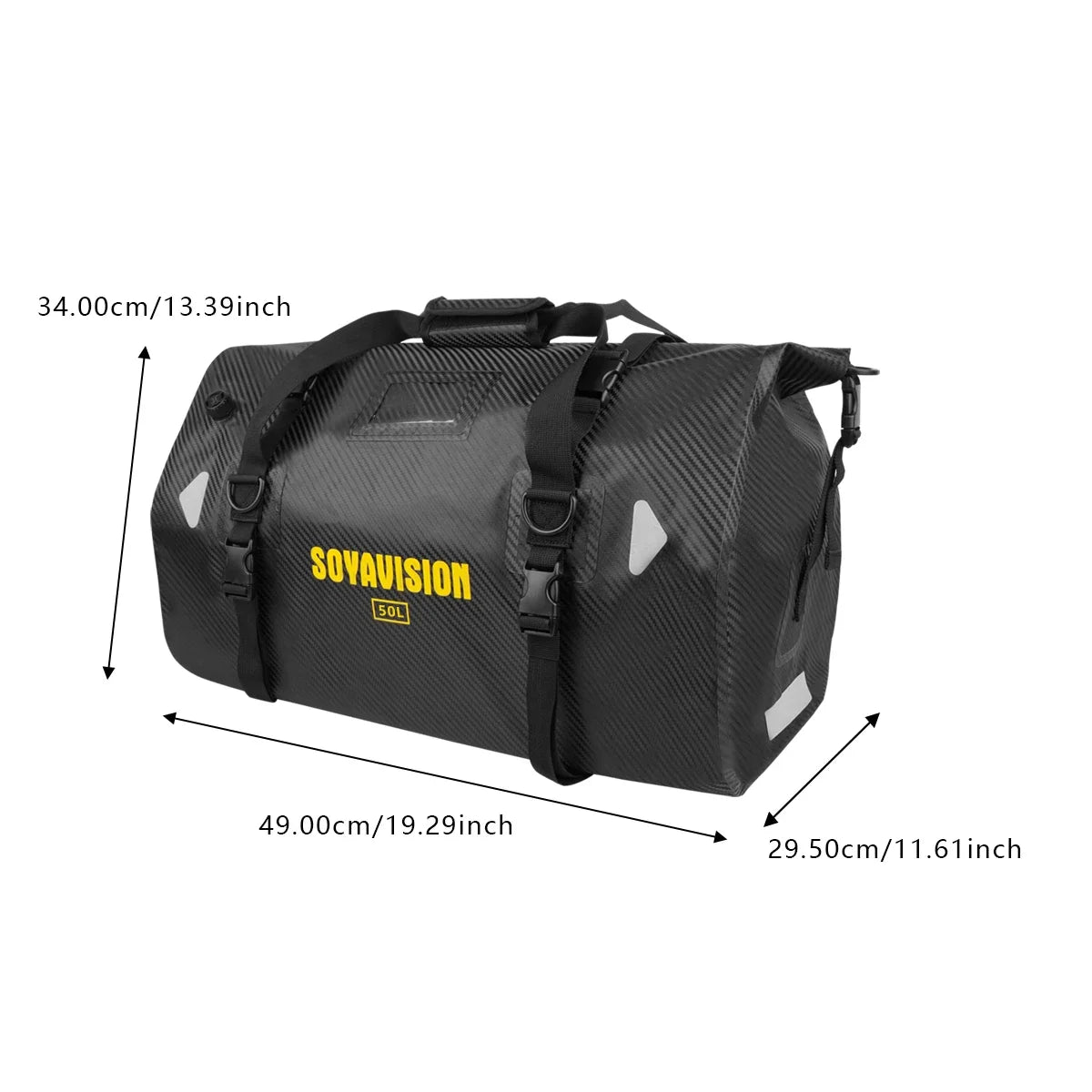 SOYAVISION 20L 50L 70L 80L 100L Motorcycle Waterproof Tail Bag Travel Outdoor Luggage Bag Motorcycle Seat Bag