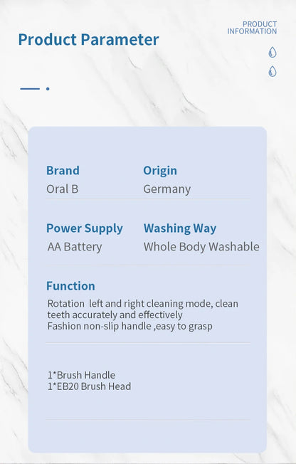 Oral B Electric Toothbrush Rotation Precision Clean Tooth Remove Plaque Adult Tooth Brush 5010 with Gift Replacement Brush Heads