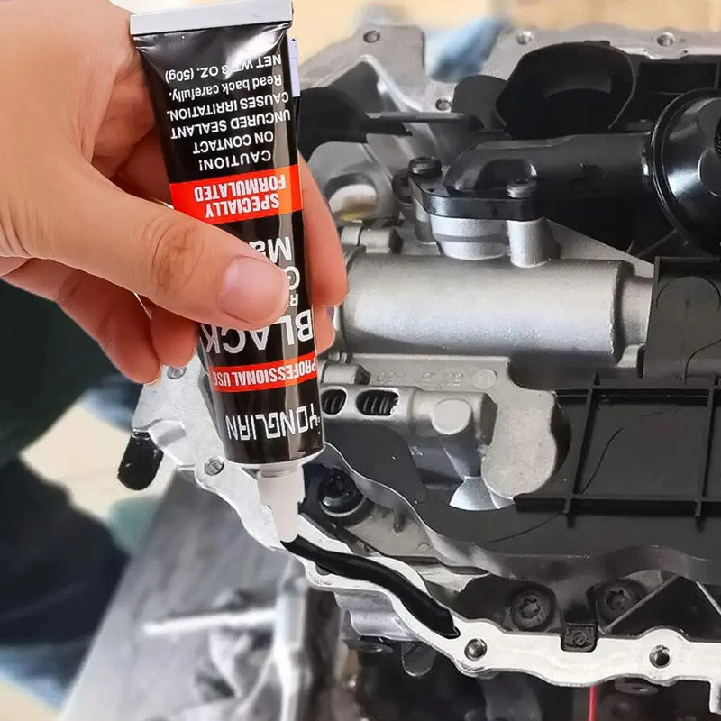 Sellador de juntas de motor, adhesivo de silicona RTV negra de alta temperatura para juntas de motor automotriz, pegamento para coche, 1/3/5/10 unidades
