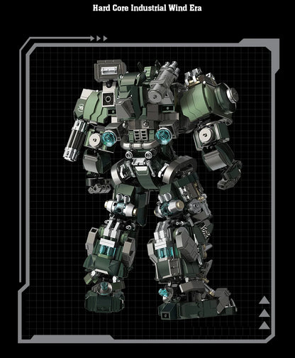 1403pcs Large Mecha Warrior Building Blocks Set Battle Robots Action Figure Model Kits Adult Teens Assembled Toys Gifts For Boys