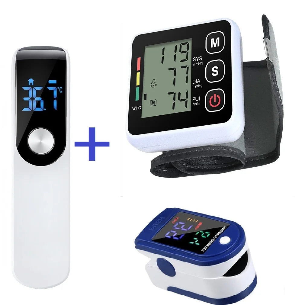 Automatic Heart Rate Pulse Meter BP Monitor Healthy Digital Arm Blood Pressure Meter Cuff Medical Automatic Pressure Tonometer
