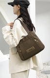 New Women's Bag Luxury Designer Oxford Cloth Handbag Women Shoulder Bag High Quality Fashion Solid Color Female Bags
