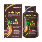 Shampoo de Coloração Capilar 3 em 1 (30ml) – Escurecimento Instantâneo de Cabelos Grisalhos para Preto – Com Polygonum Multiflorum (Cobertura Natural) para Mulheres