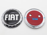 1pcs 3D 9.7cm ABS Car Front logo Front grill Rear Bumper tail door trunk Emblem sticker styling Accessories For FIAT