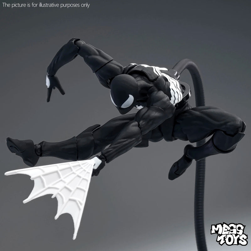 Mess Toys Spiderman Action Figure Black Neighbor Symbiote Spider Man Figures Ct Toys Black Red Spider-Man Figurine Kids Toys