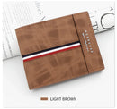 2023 New Short Men Wallets Slim Card Holder Male Purses Luxury PU Leather Coin Pocket High Quality Small Men's Wallet