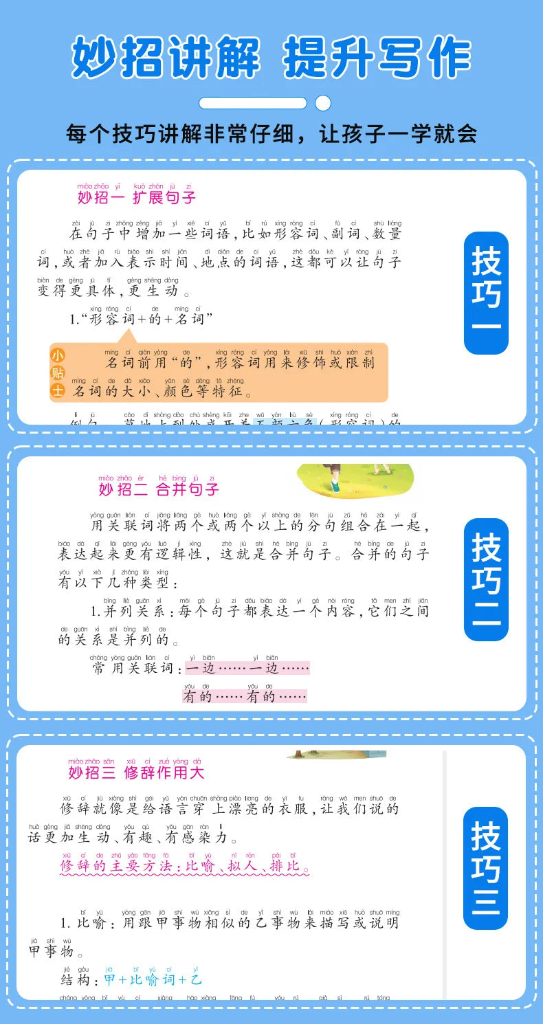 Treinamento de Escrita de Alunos do Ensino Fundamental, Exercícios Abrangentes de Língua Chinesa