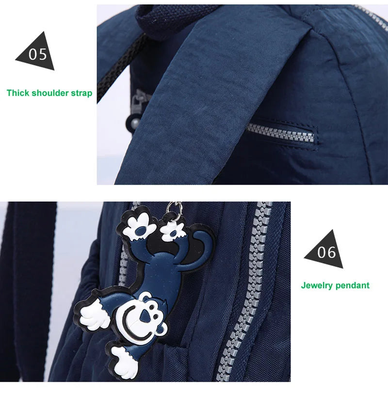 Popular Backpack Women Nylon waterproof bookbag Female Travel bagpack Climbing Packbag Multiple pockets Schoolbag Girls tote