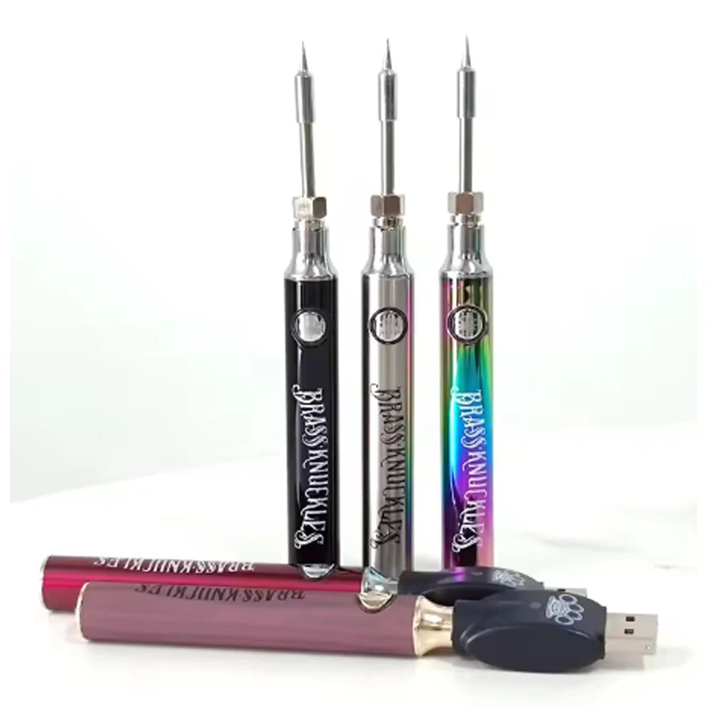 1Pcs 510 Thread BK Welding Heating Pen Repair Tools Brass Knuckles Preheat VV 900mAh Battery Electric Soldering Iron Pen
