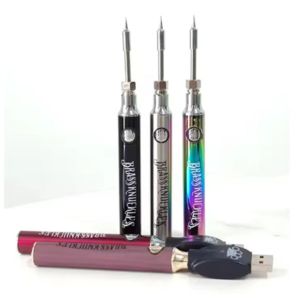 1Pcs 510 Thread BK Welding Heating Pen Repair Tools Brass Knuckles Preheat VV 900mAh Battery Electric Soldering Iron Pen