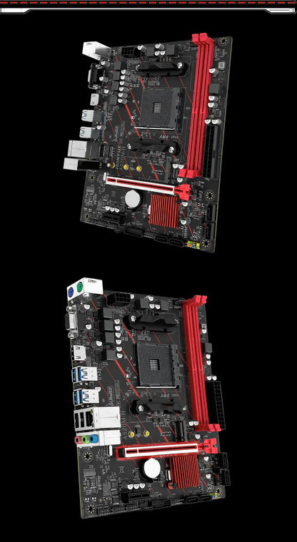 JGINYUE AM4 Motherboard supports AMD Ryzen R3 5 7 1/2/3/4/5th CPU processors DDR4 dual channel Memory RAM M-ATX A520M-H