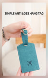 Fashionable new PU luggage tag, boarding pass for overseas travel, luggage tag, anti-loss name card, luggage tag