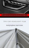 Car Headlight & Taillight & Fog Light Lamp wrap Film Smoke Black TPH PU PPF Protective Film For Car Styling Motorcycle Decorate