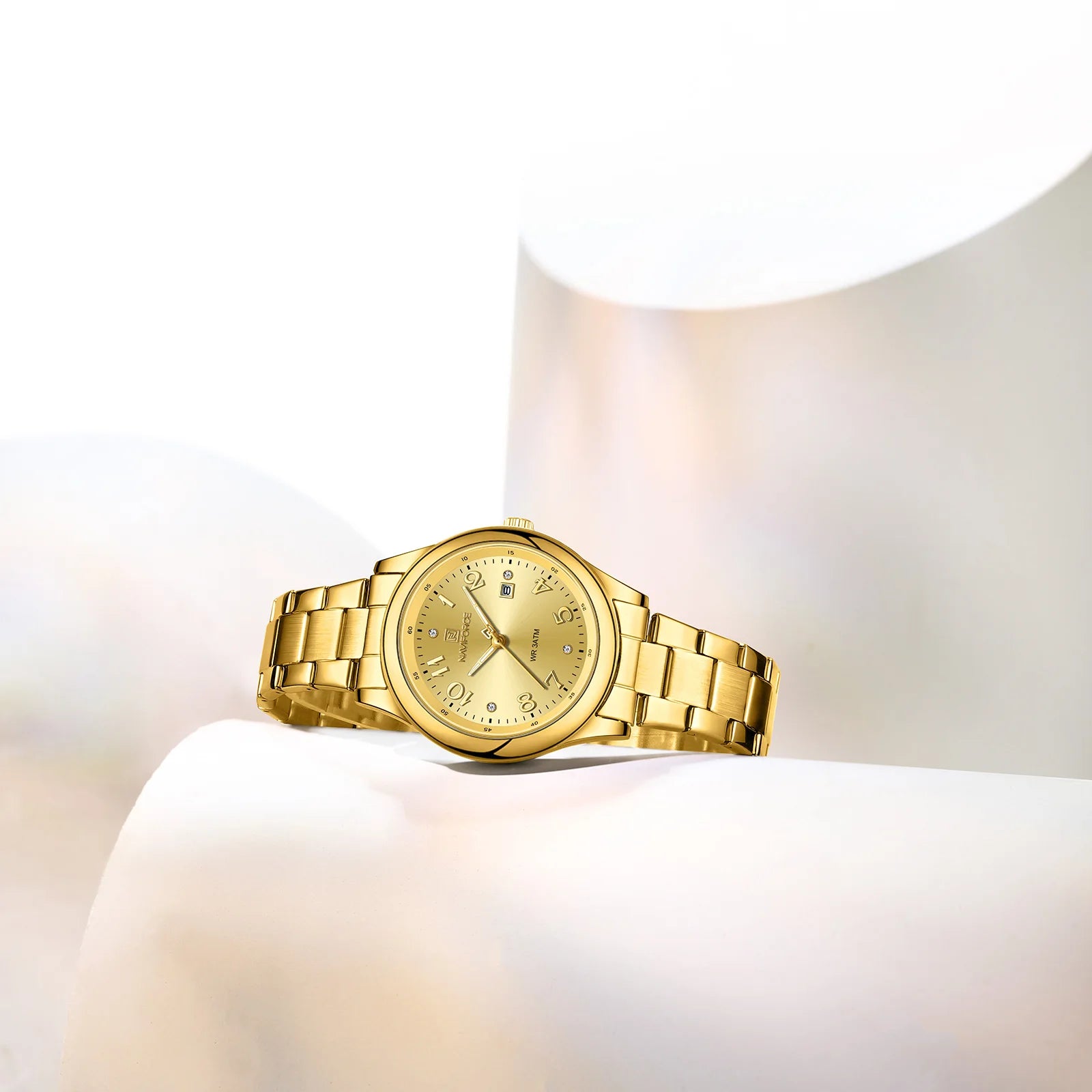NAVIFORCE Luxury Watch for Women Waterproof Luminous Date Stainless Steel Ladies Quartz Watches Fashion Casual Wristwatch Girl