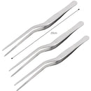 3/1Pcs Kitchen Tweezer Utensil BBQ Tweezer Food Clip Kitchen Bar Chief Tong Stainless Steel Portable for Picnic Barbecue Cooking