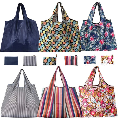 Folding Shopping Bag Large Capacity Environmental Protection Portable Handbag Supermarket Toy Storage Bags Travel Grocery Bag