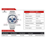 NAVIFORCE Men Casual Sport Quartz Calendar Wrist Watch for Men Business Steel Strap Waterproof Male Clock Relogio Masculino